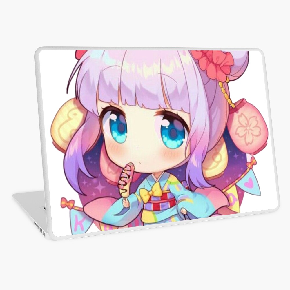 "Kanna Kamui - New Years Kimono" Laptop Skin by shoxx | Redbubble