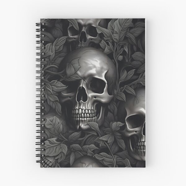 Item preview, Realistic Skull Leaf Pattern designed and sold by KawaiiKases.