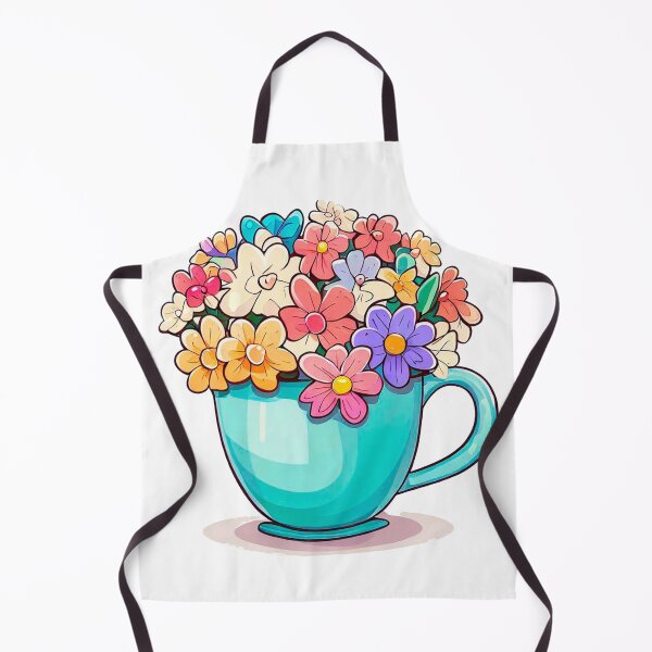 Item preview, Blue cup with flowers designed and sold by miguel-ozz.