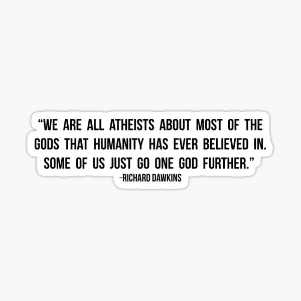 Item preview, Richard Dawkins Atheism Quote designed and sold by mynameisliana.