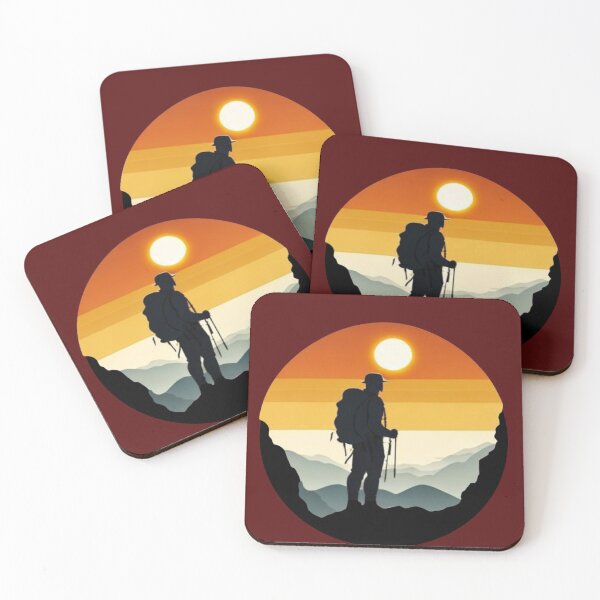 Item preview, Vintage hiking illustration designed and sold by Artistic Vista.