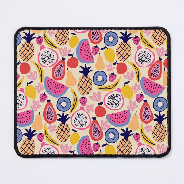 Item preview, Colorful tropical fruits in cream designed and sold by Illustrated by Nat.