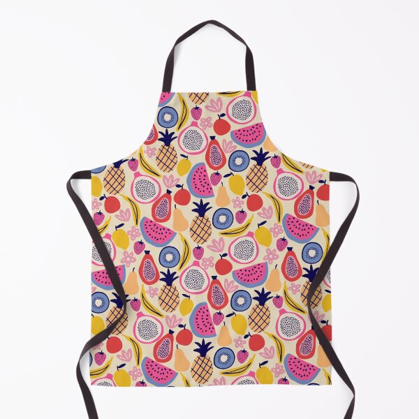 Item preview, Colorful tropical fruits in cream designed and sold by Illustrated by Nat.
