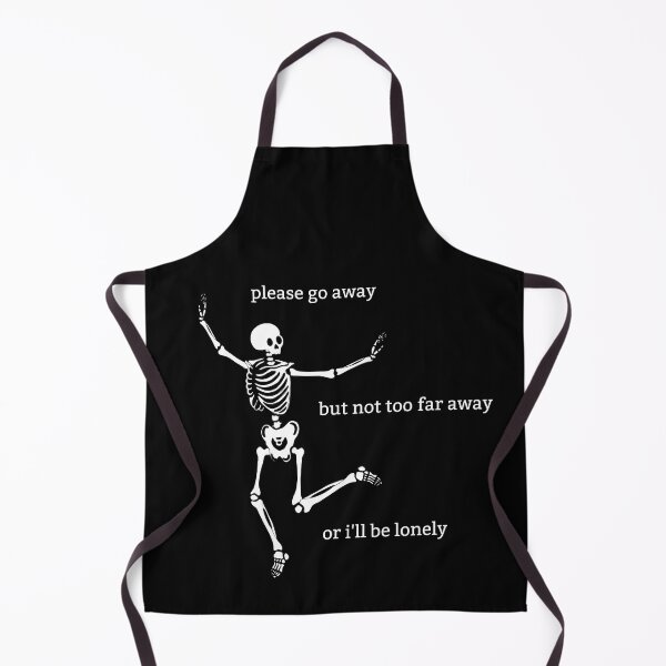 Item preview, Sassy Skeleton "Please Go Away" Funny Saying designed and sold by sassyskeleton.