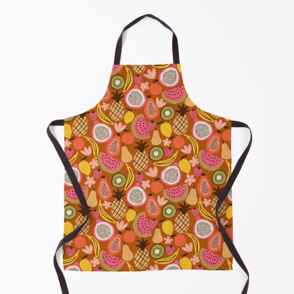 Item preview, Colorful tropical fruits in brown designed and sold by Illustrated by Nat.