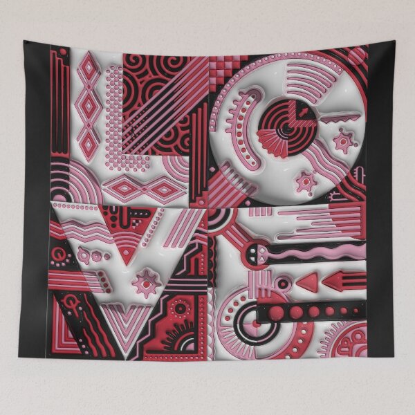 Item preview, Love Red & Pink designed and sold by Daniel Pelavin.