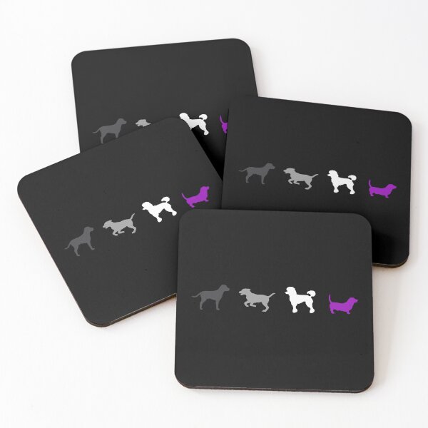 Item preview, Dogs Minimalist Ace. Asexual Pride designed and sold by Subtle Pride Shop.