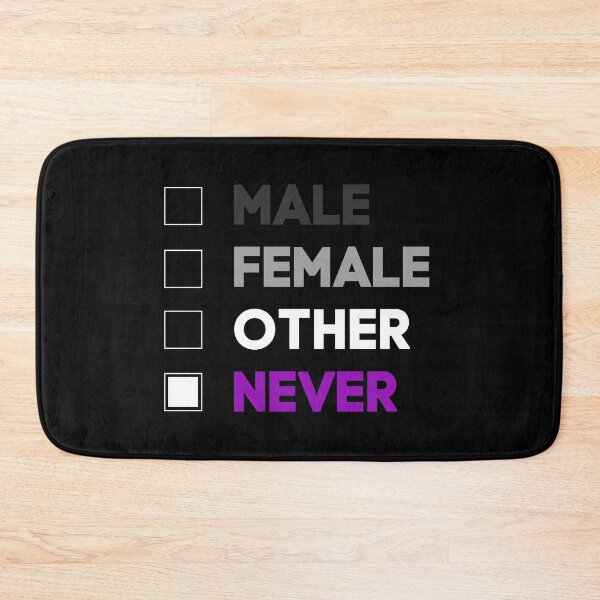 Item preview, Male Female Other Never. Asexual Pride designed and sold by Subtle Pride Shop.