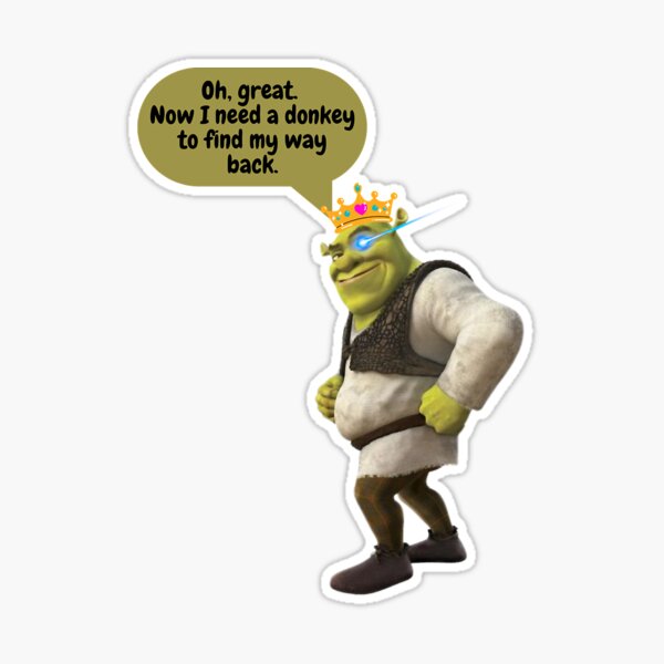 Copy of Shrek Sticker for Sale by LivChrisDesigns