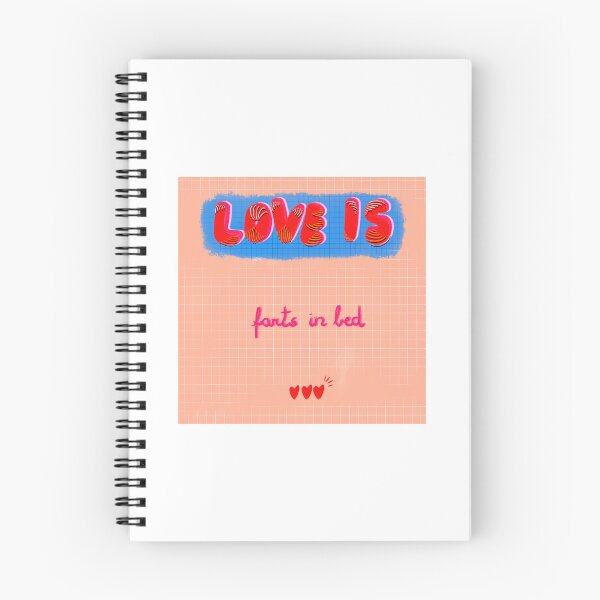 Item preview, Love is farts in bed designed and sold by MasalaRasa.