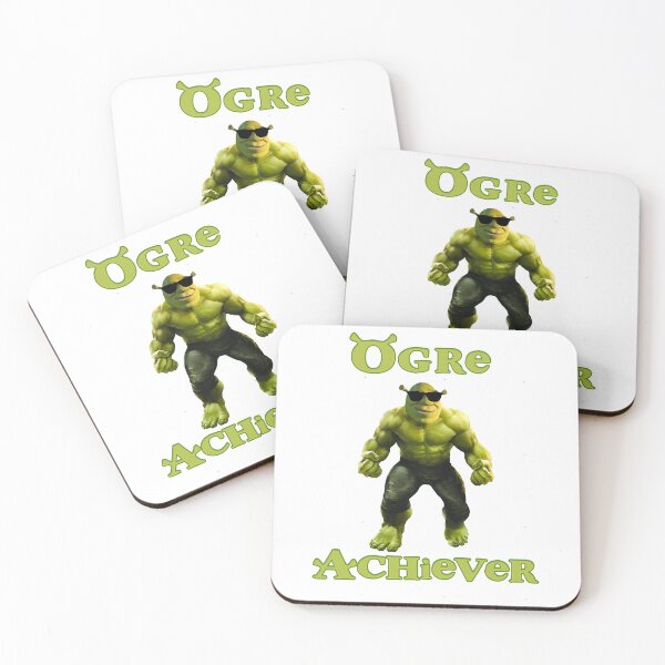 Item preview, Ogre achiever. Funny ogre shrek pun meme designed and sold by dragonwagshop.