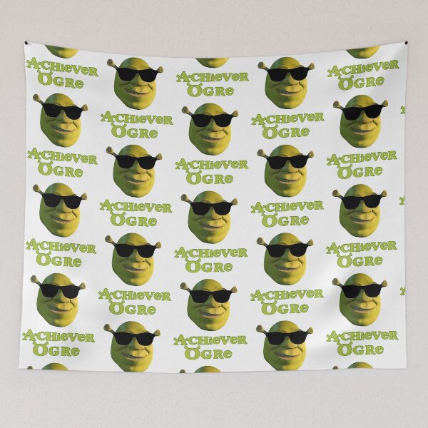 Item preview, Ogre achiever. Funny ogre shrek pun meme Active designed and sold by dragonwagshop.