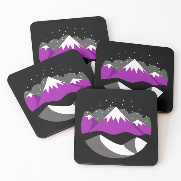 Item preview, Mountains and Stars Ace Flag. Asexual Pride designed and sold by Subtle Pride Shop.