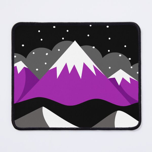 Artikelvorschau, Mountains and Stars Ace Flag. Asexual Pride entworfen und verkauft von Subtle Pride Shop.