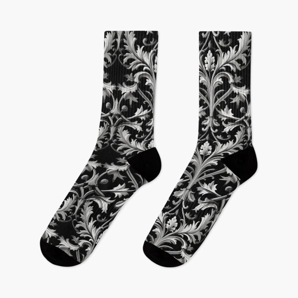 Item preview, Black and White Gothic Pattern designed and sold by KawaiiKases.