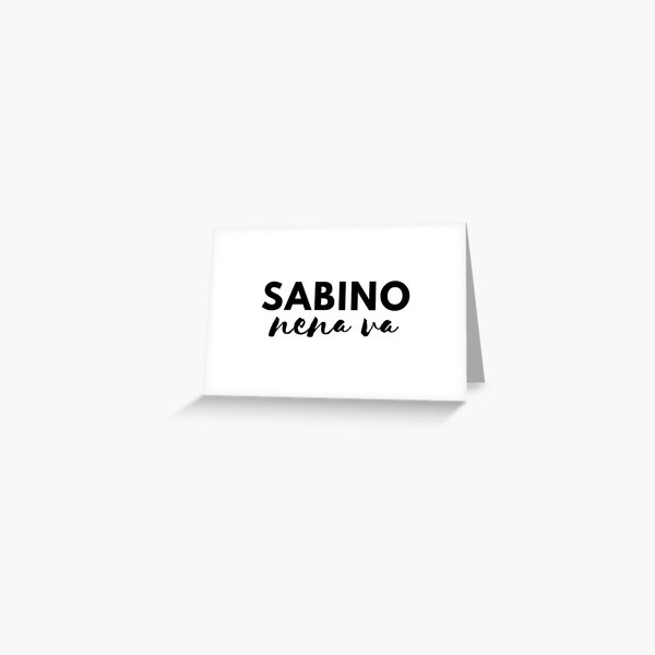 Vista previa del artículo con la obra «Sabino, nena, va», diseñado y vendido por CharlieAlva.