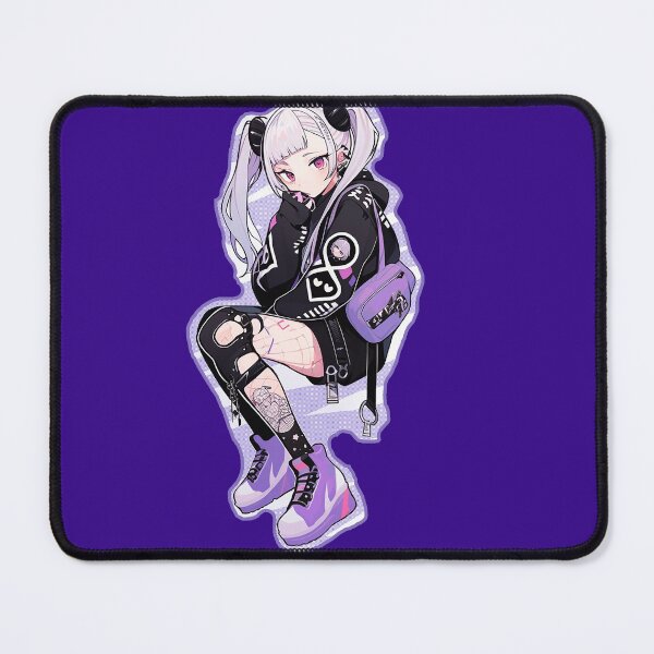 Item preview, Anime Purple Cyberpunk Goth Girl Sticker  designed and sold by Drahcnayel.
