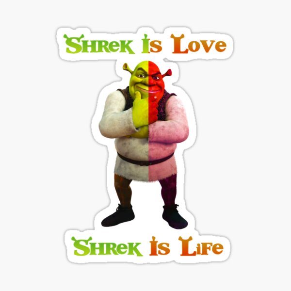 Shrek and Shadow OTP Sticker for Sale by witapepsi