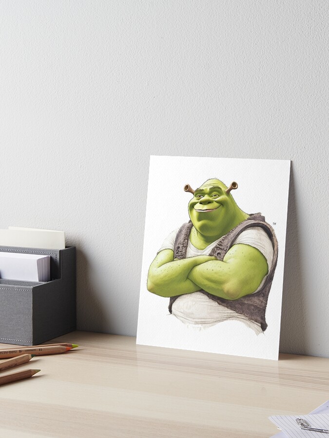 Shrek meme | Art Board Print