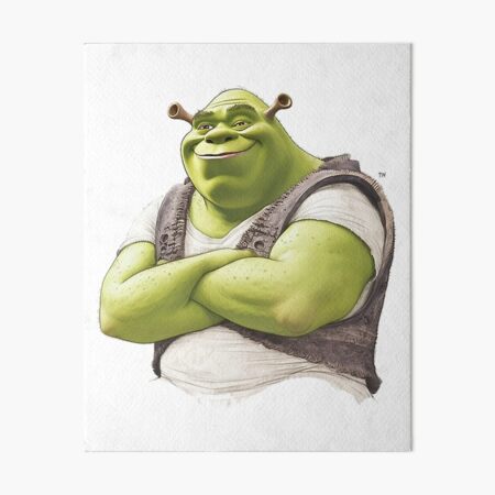 Shrek T-Pose | Art Board Print