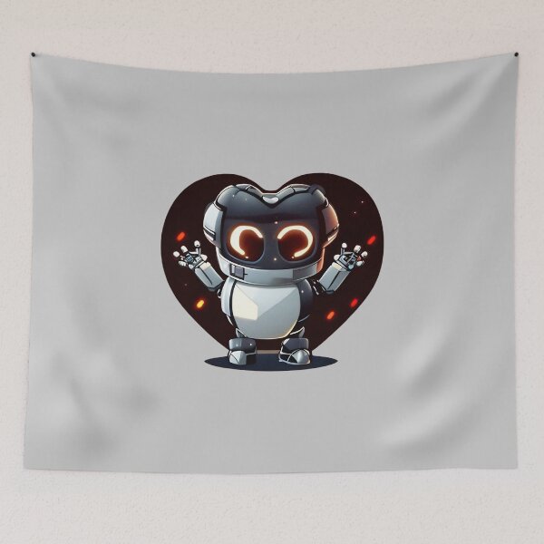 Item preview, Cute Robot 31 - Cool Robot Design - Robots have a heart designed and sold by SheepAttack.