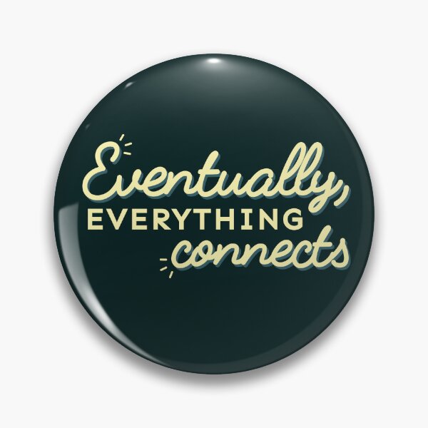 Item preview, Eventually, Everything Connects - Cream & Teal designed and sold by Crldesigns.