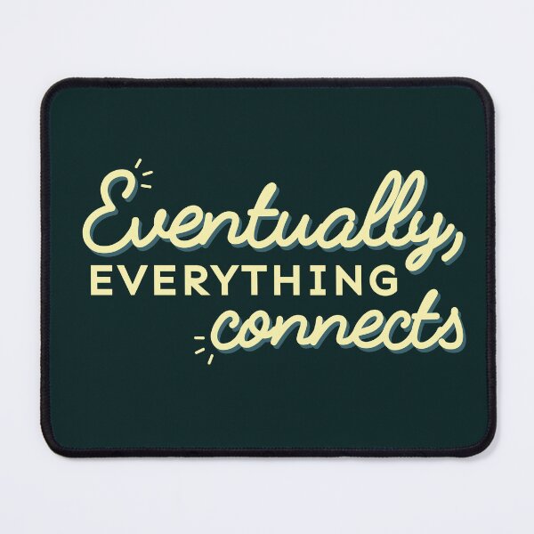 Item preview, Eventually, Everything Connects - Cream & Teal designed and sold by Crldesigns.