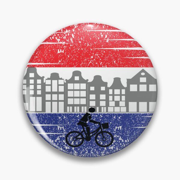 Item preview, Cycologist riding bike in Amsterdam  designed and sold by Donutlovers.
