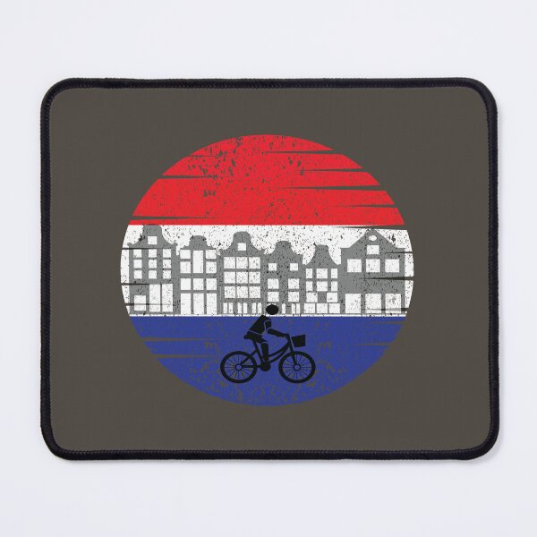 Item preview, Cycologist riding bike in Amsterdam  designed and sold by Donutlovers.