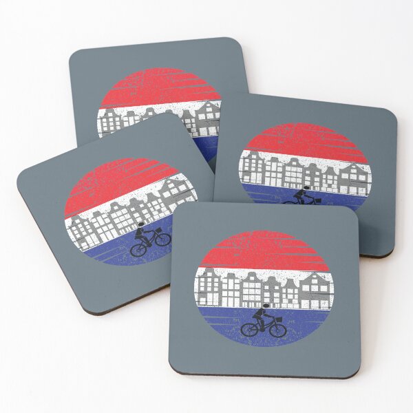 Item preview, Cycologist riding bike in Amsterdam  designed and sold by Donutlovers.