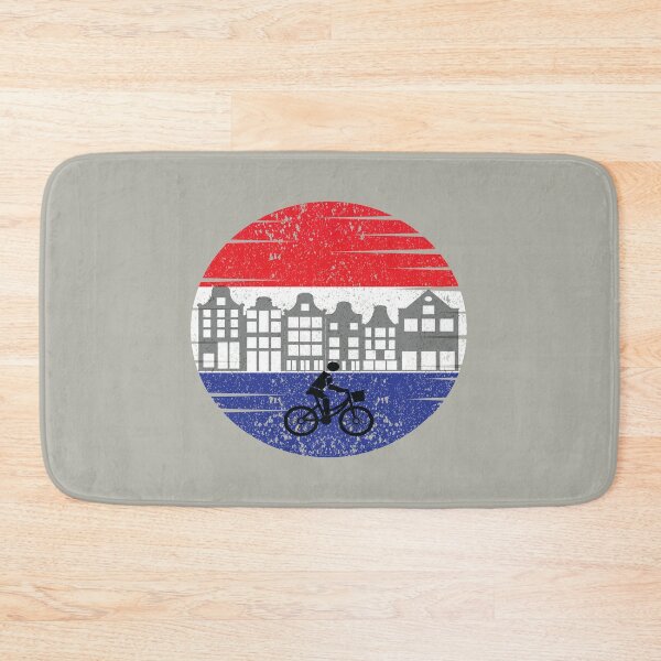Item preview, Cycologist riding bike in Amsterdam  designed and sold by Donutlovers.