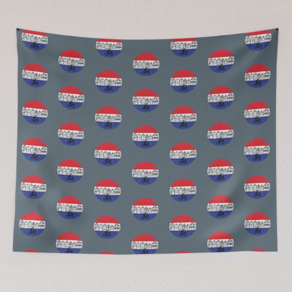 Item preview, Cycologist riding bike in Amsterdam  designed and sold by Donutlovers.