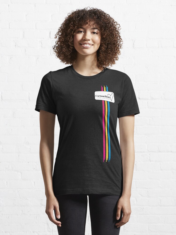 Alternate view of Cartoon Heart Paint Shirt - Classic T-Shirts & More (Dark) Essential T-Shirt