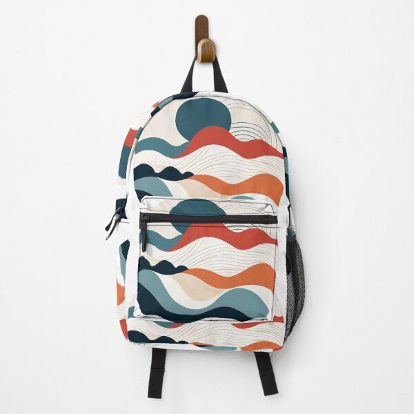 Item preview, Boho minimal art of sunset in ocean full of waves designed and sold by ArchanaAsh.