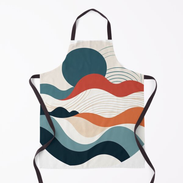 Item preview, Boho minimal art of sunset in ocean full of waves designed and sold by ArchanaAsh.