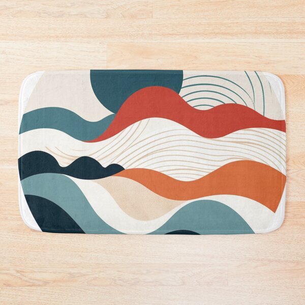 Item preview, Boho minimal art of sunset in ocean full of waves designed and sold by ArchanaAsh.