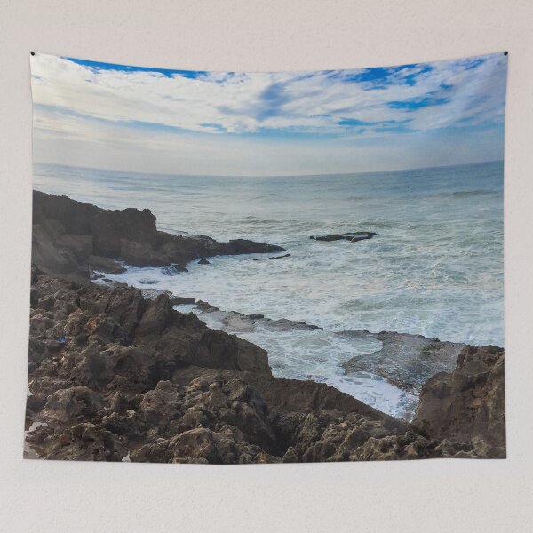 Item preview, Splashing waves on the coast rocks  designed and sold by Donutlovers.