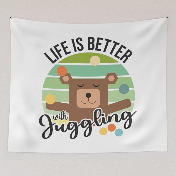 Item preview, Life is better with Juggling, Juggling bear designed and sold by cute-tees.