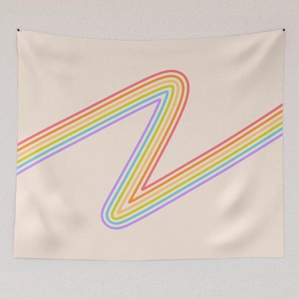 Item preview, Retro Rainbow Zigzag designed and sold by HiyaGaia.