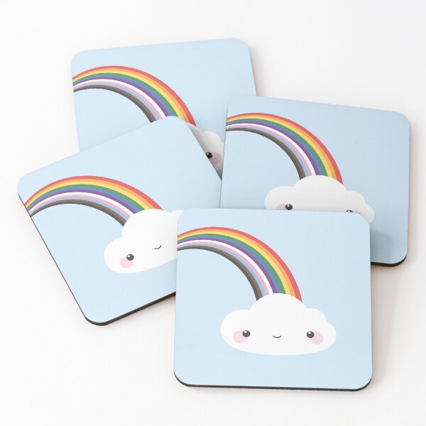 Item preview, rainbow kawaii cloud designed and sold by Pia Kolle.