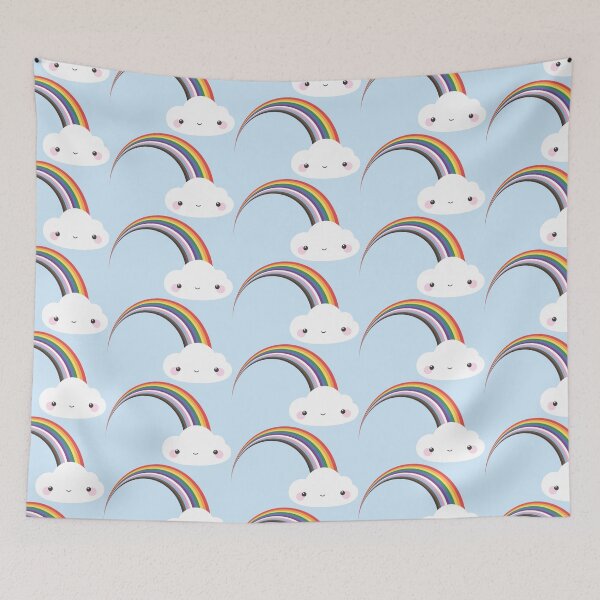 Item preview, rainbow kawaii cloud designed and sold by Pia Kolle.
