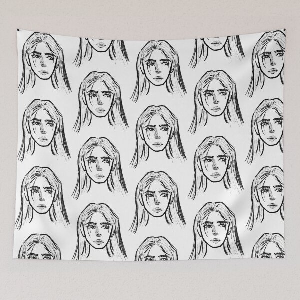 Item preview, Sketched Girl designed and sold by JustArt88.