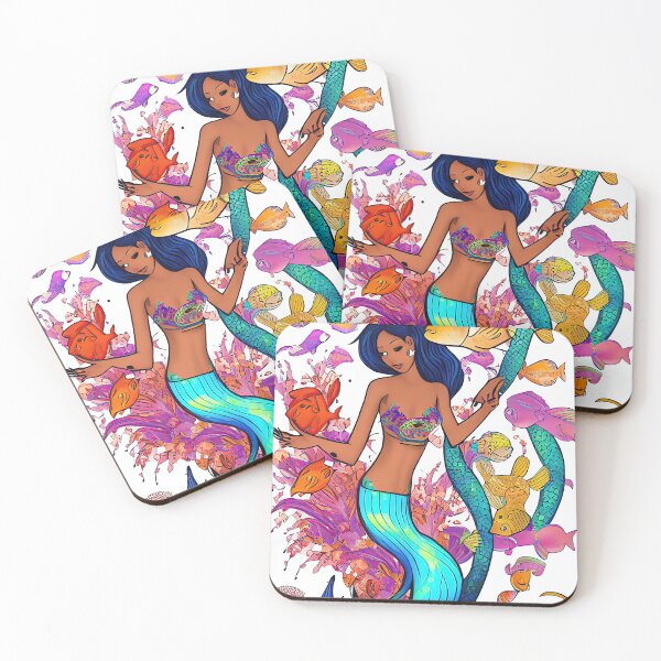 Item preview, African American Mermaid - AI Art designed and sold by casaai.