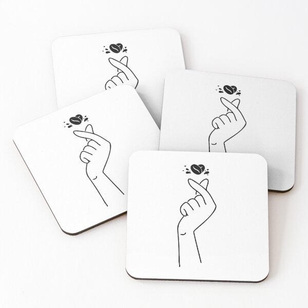 Item preview, Finger heart for coffee designed and sold by Maksab Designs.