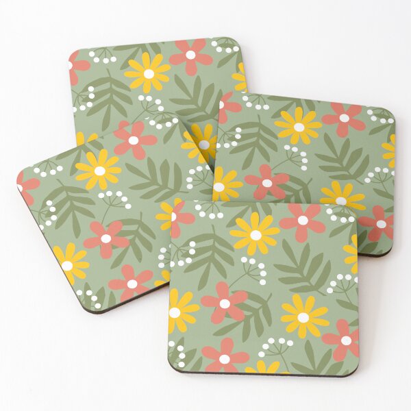 Item preview, Floral Garden with Sage Green Background designed and sold by GemsAnatomy.