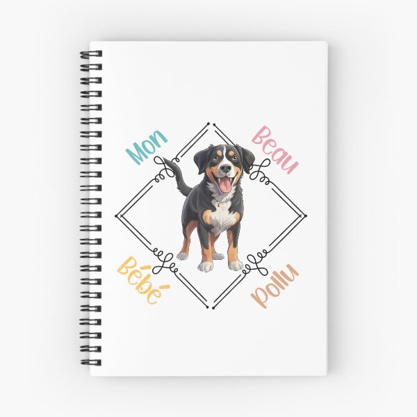 Item preview, Chien Bouvier de l'Entlebuch (Entlebucher Mountain Dog) my beautiful hairy baby for the lovers of the bouviers, in French. designed and sold by isaweb.