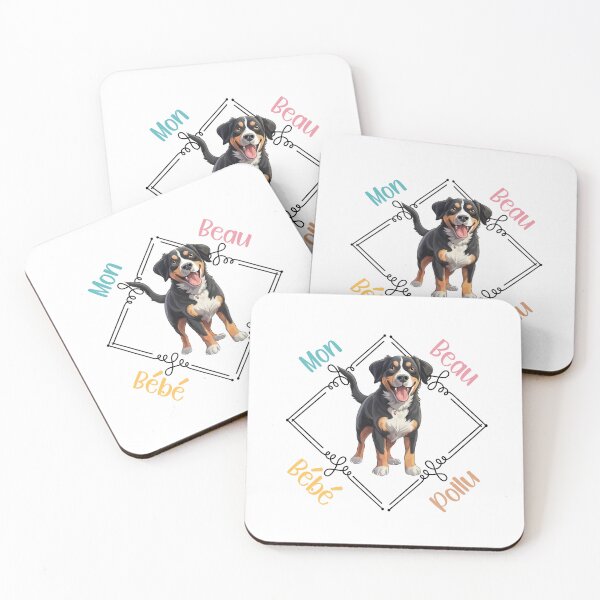 Item preview, Chien Bouvier de l'Entlebuch (Entlebucher Mountain Dog) my beautiful hairy baby for the lovers of the bouviers, in French. designed and sold by isaweb.