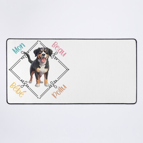 Item preview, Chien Bouvier de l'Entlebuch (Entlebucher Mountain Dog) my beautiful hairy baby for the lovers of the bouviers, in French. designed and sold by isaweb.