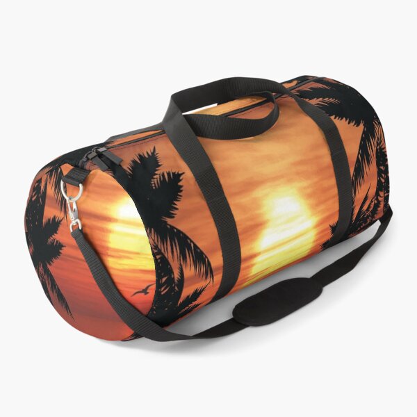 Item preview, Palm tree beach on evening sunset  designed and sold by Donutlovers.