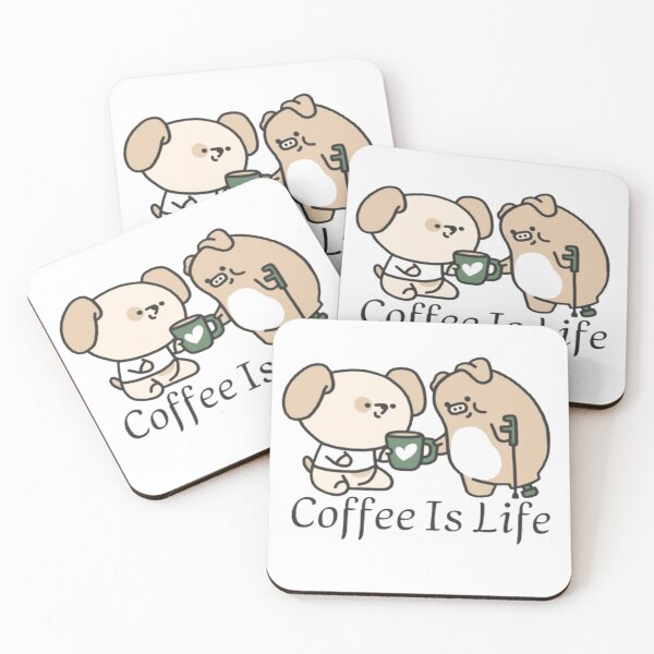 Item preview, Coffee is life - animal drinking coffee  designed and sold by AnimalWorldArtt.